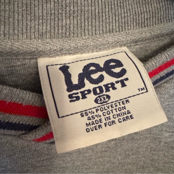 VTG St Louis Cardinals Sweatshirt 2XL Gray Striped Sleeve Stitched Lee Sport - Picture 5 of 8